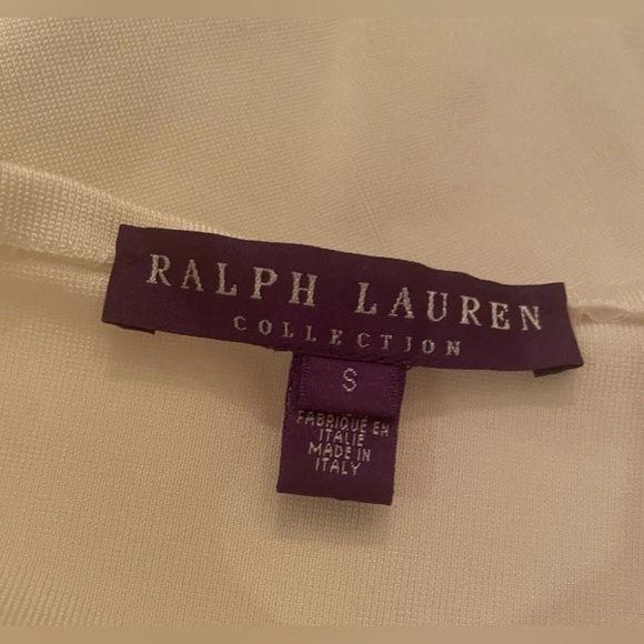 Ralph Lauren Collection White Mini Cocktail Dress Flare Drop Waist Runway 2012 S - Picture 3 of 13